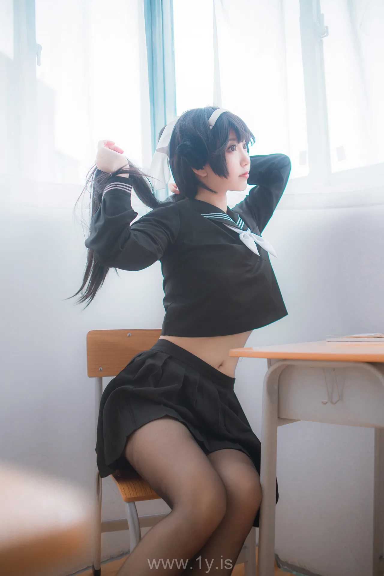 Coser@黑川 NO.005 Delightful Asian Teen 獒犬制服